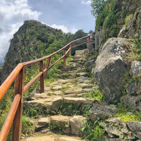 Stone path leading to the Sun Gate in Machu Picchu | Ultimate Trekking