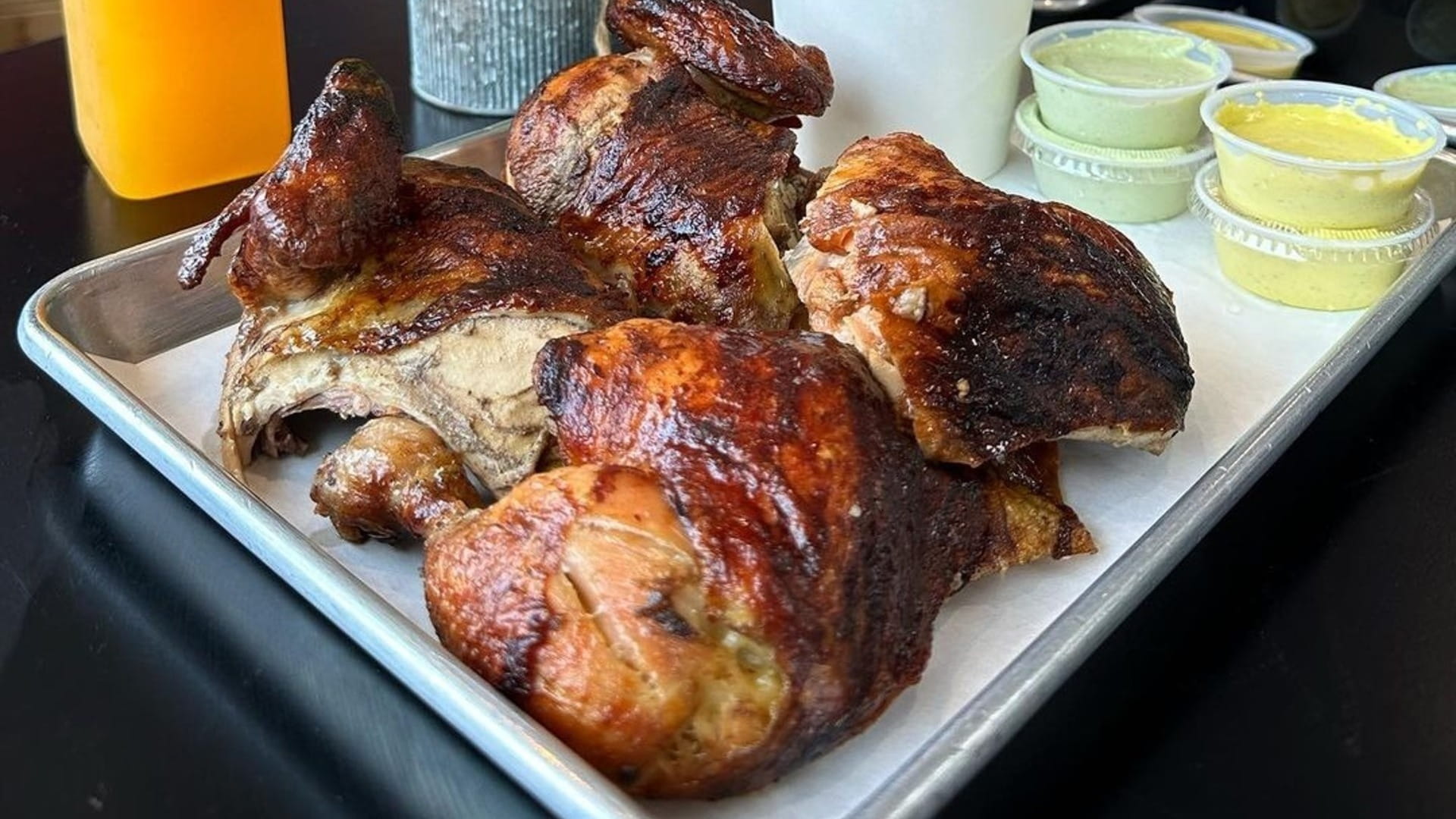 Peruvian chicken (pollo a la brasa)