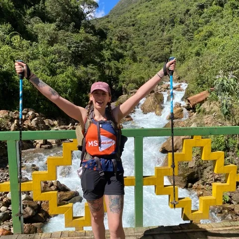 Trekker in sportswear in the rainforest, final stretches of the Salkantay Trek | Ultimate Trekking