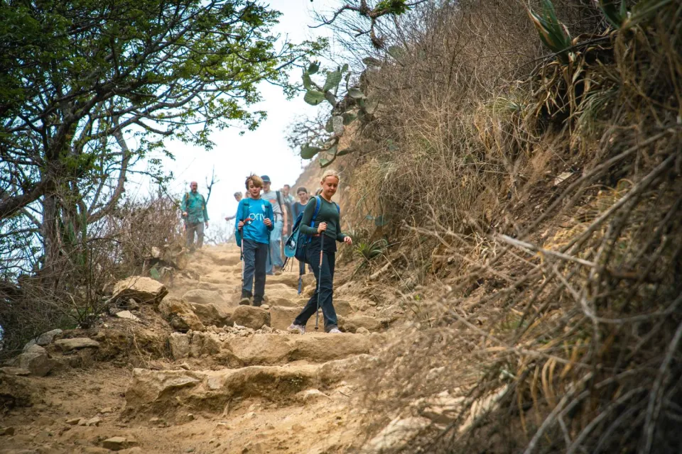Section of the choquequirao trek with steps | Ultimate Trekking