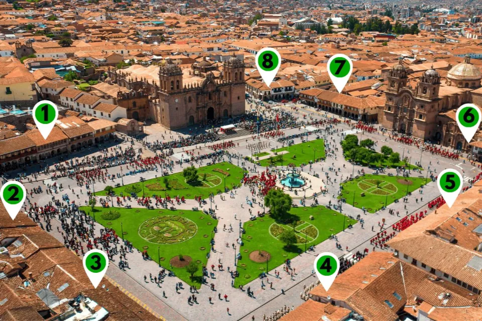 all the portals of the main square of Cusco | Ultimate Trekking
