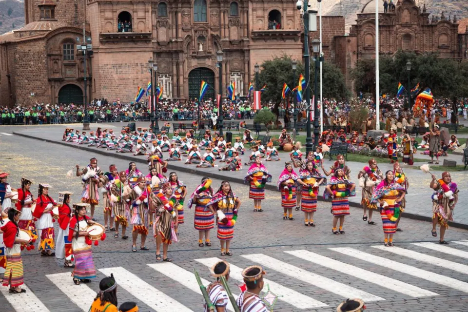 Inti raymi parade in the plaza de armas | Ultimate Trekking