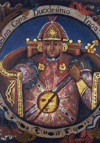 Cusco painting of Huayna Capac's appearance | Ultimate Trekking