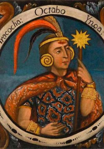 Cusco painting of Viracocha Inca's appearance | Ultimate Trekking