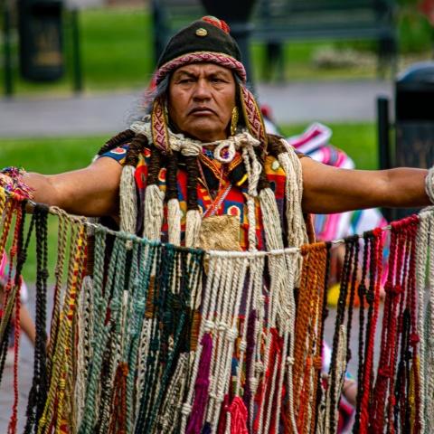 One of the Quipucamayoc that is present in the inti raymi | Ultimate Trekking